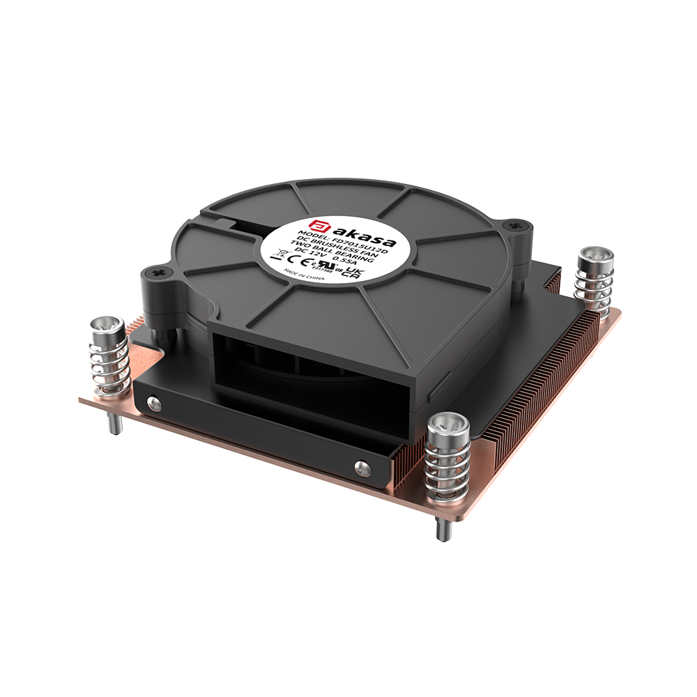 1U Low-Profile CPU Cooler with Vapour Chamber Plate